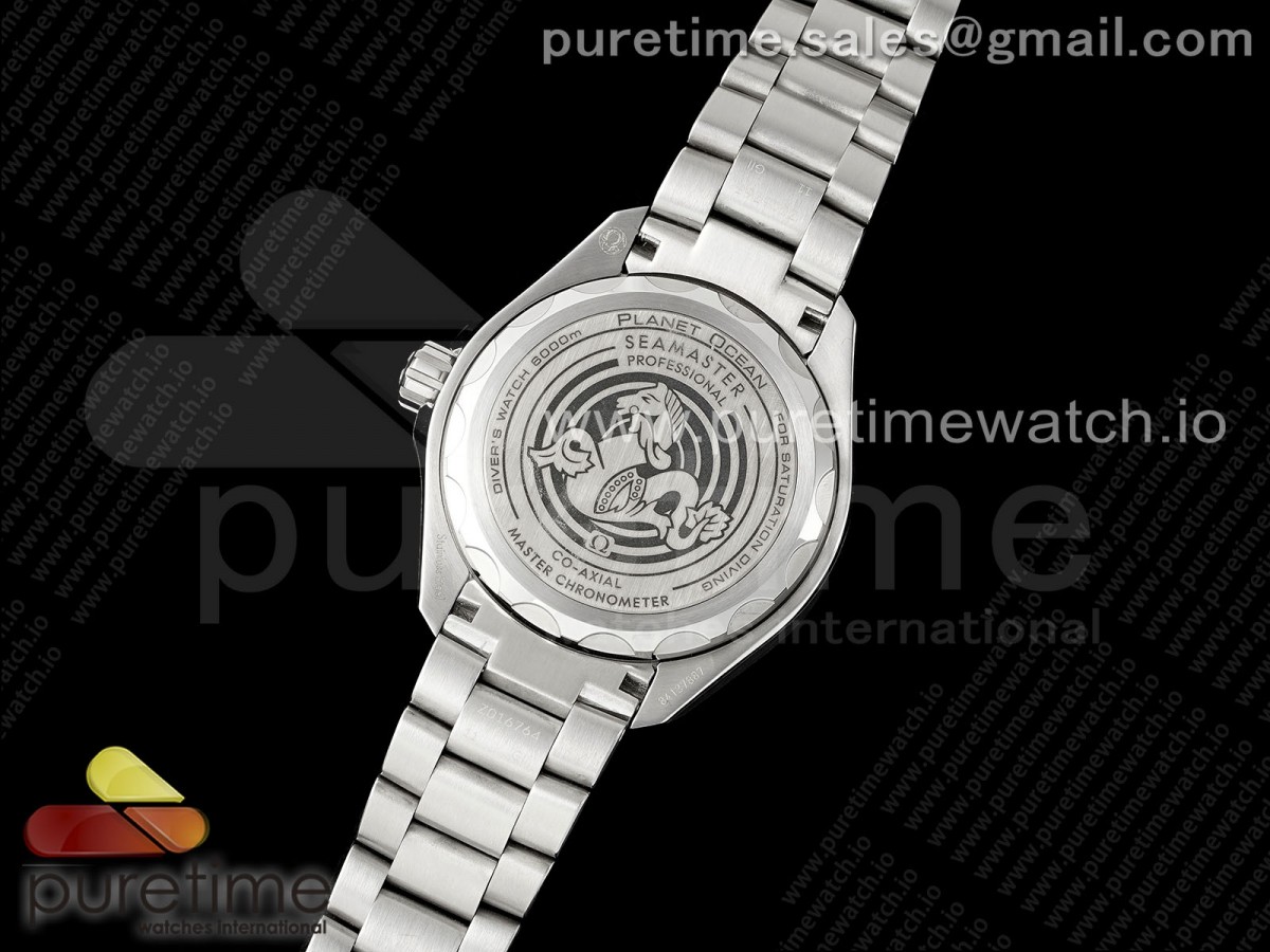 Seamaster 6000M Ultra Deep SS TF White Dial Blue Ceramic Bezel on SS Bracelet A2824 - Image 15
