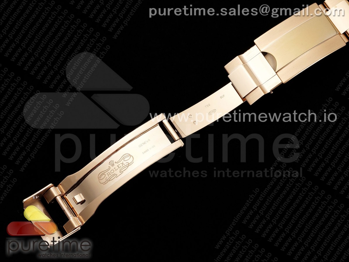 Daytona 116505 RG OMF RG/Quadrante nero su bracciale RG A7750 (Movimento sottile) - immagine 13