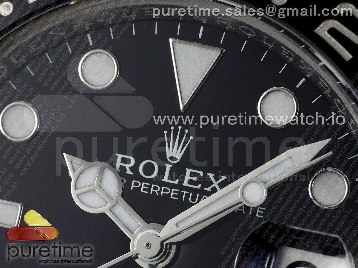 GMT-Master II 126710 GRNR Acier noir/gray en céramique 904L propre sur la sangle d'huître DD3285 – Image 6