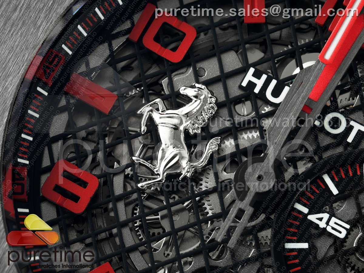 Big Bang Ferrari Speciale Ceramic HBBF on Red Gummy Strap A1241