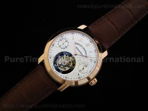 Jules Audemars Tourbillon Chronographe RG White Dial